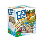 Big puzzle 3 -Zwierzęta afrykańskie / Straż pożarna