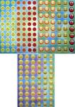 Naklejki obrazkowe Emoji Duże op.25szt.