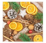 Serwetki Lunch Maki BN - Winter Decorations with Cinnamon and Nuts SLGW020601