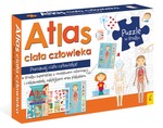 Pakiet Atlas ciała człowieka: Atlas w zestawie z mapą i puzzlami