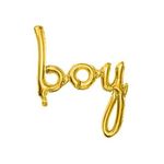 Balon foliowy Boy, 63,5x74cm, złoty