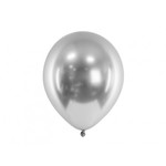 Balony Glossy 30cm, srebrny: 1op./50szt.