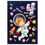 Karnet 4 urodziny astronauta