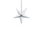 Gwiazda papierowa, 30cm, srebny