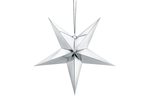 Gwiazda papierowa, 45 cm, srebny