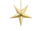 Gwiazda papierowa, 45 cm, złoty