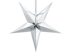 Gwiazda papierowa, 70 cm, srebny