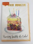 Karnet confetti W dniu urodzin Pierwszy kawałek dla Ciebie KNF-029