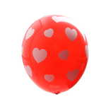 Balony z nadrukiem serca - 28 cm