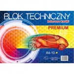 Blok techniczny A3 Premium kolorowy
 10szt/opak