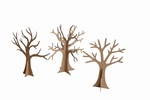 Zestaw kształtów tekturowych 3D TREES 3szt 20, 18cm