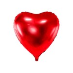 Balon foliowy serce 72x73cm, czerwony