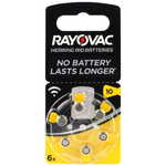 Bateria RAYOVAC słuchowa 10 PR70 6szt na blistrze