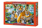 Puzzle 1000 elem. Tigers by the stream