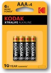 Bateria alkaliczna KODAK LR03 Xtralive AAA 4szt/blister