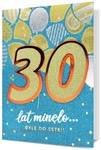 Karnet B6 30 Urodziny HM200 niebieski