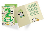 Karnet 2 urodziny pandy PR-282