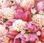 Serwetka Lunch Cute pink bouquet SDWI005001