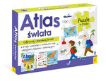 Pakiet Atlas Świata: Atlas. Plakat z mapą. Puzzle