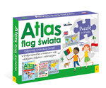 Pakiet Atlas flag świata: Atlas. Plakat z mapą. Puzzle