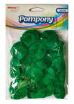 Pompony POM36 super puszyste zielone mix rozmiarów (25,35, 40 mm) 24szt