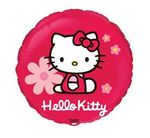 Balon foliowy 18" FX - Hello Kitty z kwiatkami (okrągły) - 1 szt./op.
