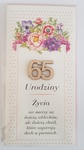 Karnet DL 65 Urodziny EKO MIX