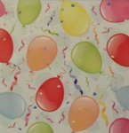 Serwetki 33x33 kolorowe balony