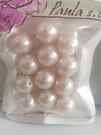 Koraliki perłowe jasny róż 20mm 12szt