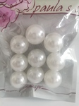 Koraliki perłowe białe 22mm 9szt