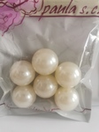 Koraliki perłowe kremowe 25mm 6szt
