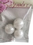 Koraliki perłowe białe 30mm 3szt