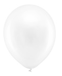 Balony Rainbow 23cm metalizowane, biały: 1op./100szt.