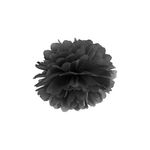 Pompony bibułowy czarny 35cm