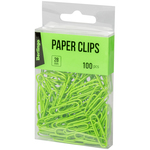 Spinacze do papieru 100szt zielone