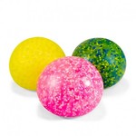 Gniotek z kolorowymi drobinkami Gel Ball 10cm