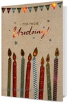 Karnet eko urodziny - świeczki HM200-2218