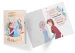 Karnet B6 Disney - Urodziny, Kraina Lodu, brokat DS-057