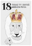 Karnet 18 urodziny - Teraz Ty jesteś królem życia - lew, PP-2199