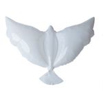 Balon foliowy gołąb, biały, 77x66cm