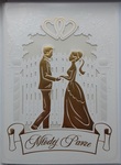 Karnet Ślub złocony, para młoda SL-15