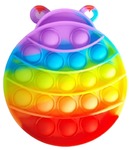Push Bubble Pop It  zabawka sensoryczna antystresowa kształt Biedronka tęczowa
 Popit