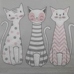 Serwetki Lunch Tete a Tete Glam Cats 33x33 20szt./op.