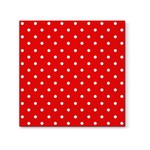 Serwetka Lunch Decor Dots red 33x33 20szt./op.