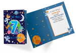 Karnet 7 Urodziny chłopiec - kosmos PR-330