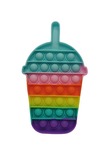 Push Bubble Pop It  zabawka sensoryczna antystresowa kształt SHAKE tęczowy
 Popit