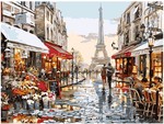 Malowanie po numerach 40x50cm Kocham Cię Paryż
