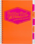 Kołozeszyt B5 200 kartek kratka Pukka Pad Project Book Neon pomarańczowy