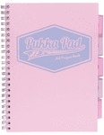 Kołozeszyt B5 200 kartek kratka Pukka Pad Project Book Neon różowy