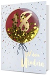 Karnet B6 HM-200 konfetti Urodziny 18